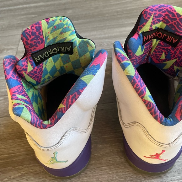 🤍💜💚 Nike Air Jordan 5 Retro “Alternate Bel-air” - Picture 5 of 6